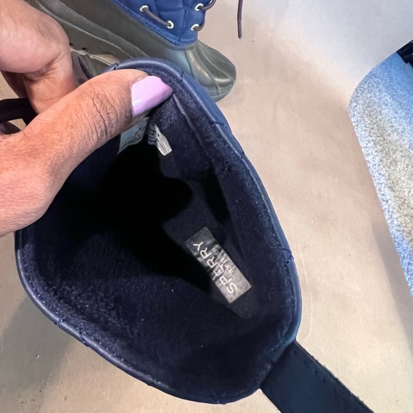 Sperry Top Sider Navy Blue Gosling Duck Boots Waterproof Women’s Size US 8 - Picture 7 of 11